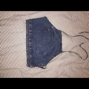 Forever 21 denim halter top
